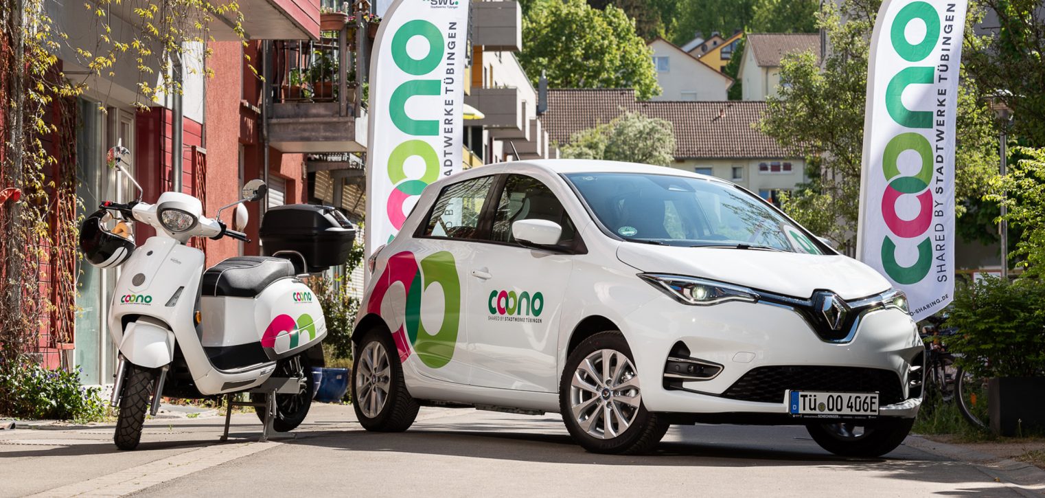 kumpan scooter leihen Stadtwerke Tübungen 